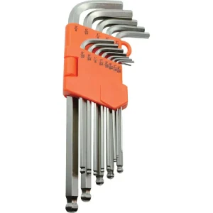 Dynamic Tools 13 Piece SAE Ball End Long Hex Key Set, 3/64in – 3/8in D043201