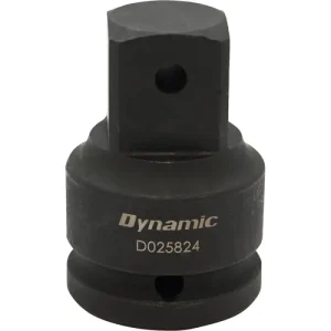 Dynamic Tools 1in Adapter Drive 3/4in Female X 1in Male, Black Impact D025824