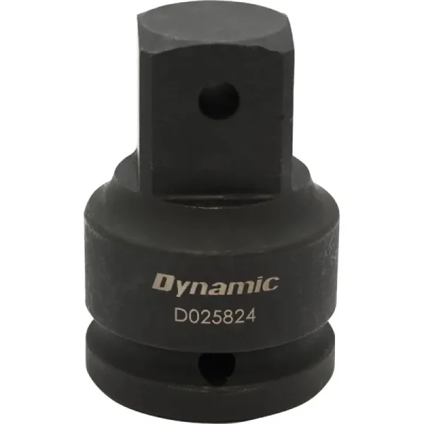 Dynamic Tools 1in Adapter Drive 3/4in Female X 1in Male, Black Impact D025824