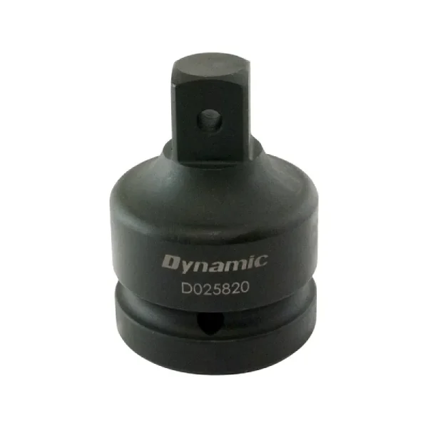 Dynamic Tools 1in Adapter Drive 1in Female X 3/4in Male, Black Impact D025820