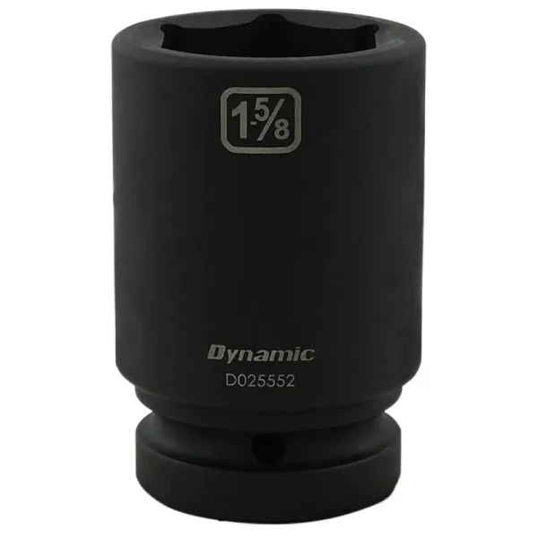 Dynamic Tools 1-5/8in X 1in Drive, 6 Point Deep Length, Impact Socket D025552