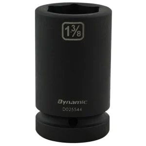 Dynamic Tools 1-3/8in X 1in Drive, 6 Point Deep Length, Impact Socket D025544