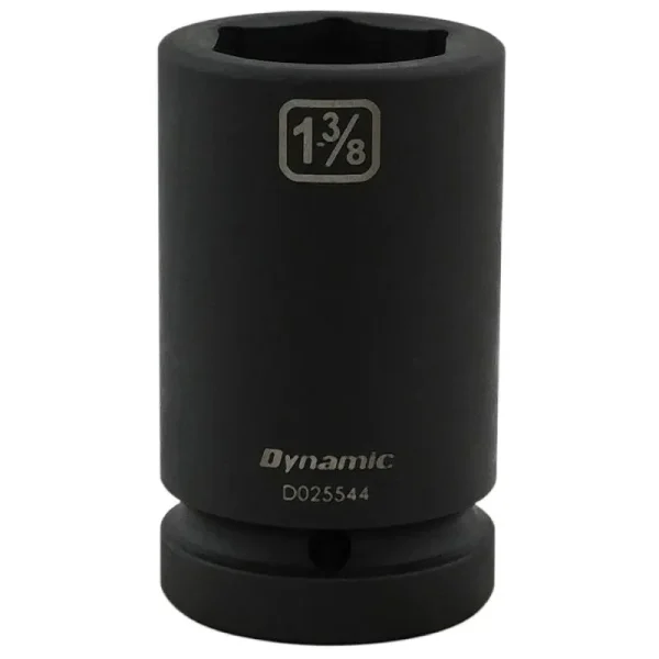 Dynamic Tools 1-3/8in X 1in Drive, 6 Point Deep Length, Impact Socket D025544