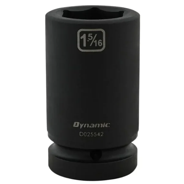 Dynamic Tools 1-5/16in X 1in Drive, 6 Point Deep Length, Impact Socket D025542
