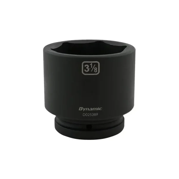 Dynamic Tools 3-1/8in X 1in Drive, 6 Point Standard Length, Impact Socket D025389
