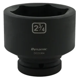 Dynamic Tools 2-3/4in X 1in Drive, 6 Point Standard Length, Impact Socket D025384