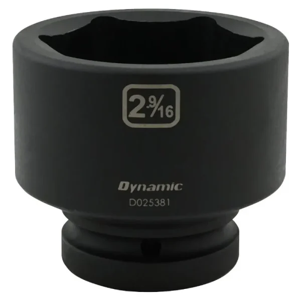 Dynamic Tools 2-9/16in X 1in Drive, 6 Point Standard Length, Impact Socket D025381