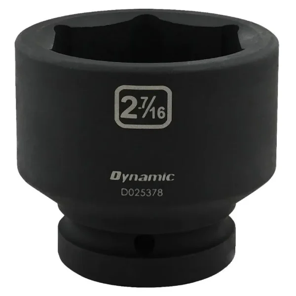 Dynamic Tools 2-7/16in X 1in Drive, 6 Point Standard Length, Impact Socket D025378