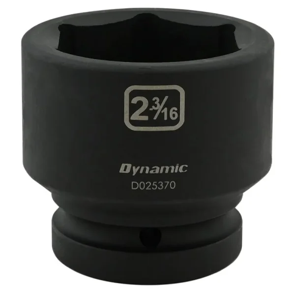 Dynamic Tools 2-3/16in X 1in Drive, 6 Point Standard Length, Impact Socket D025370