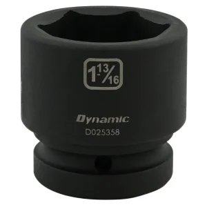 Dynamic Tools 1-13/16in X 1in Drive, 6 Point Standard Length, Impact Socket D025358