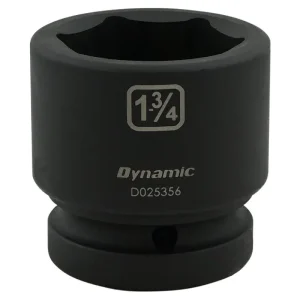Dynamic Tools 1-3/4in X 1in Drive, 6 Point Standard Length, Impact Socket D025356