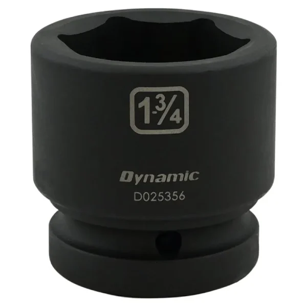 Dynamic Tools 1-3/4in X 1in Drive, 6 Point Standard Length, Impact Socket D025356