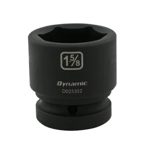 Dynamic Tools 1-5/8in X 1in Drive, 6 Point Standard Length, Impact Socket D025352