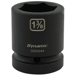 Dynamic Tools 1-3/8in X 1in Drive, 6 Point Standard Length, Impact Socket D025344