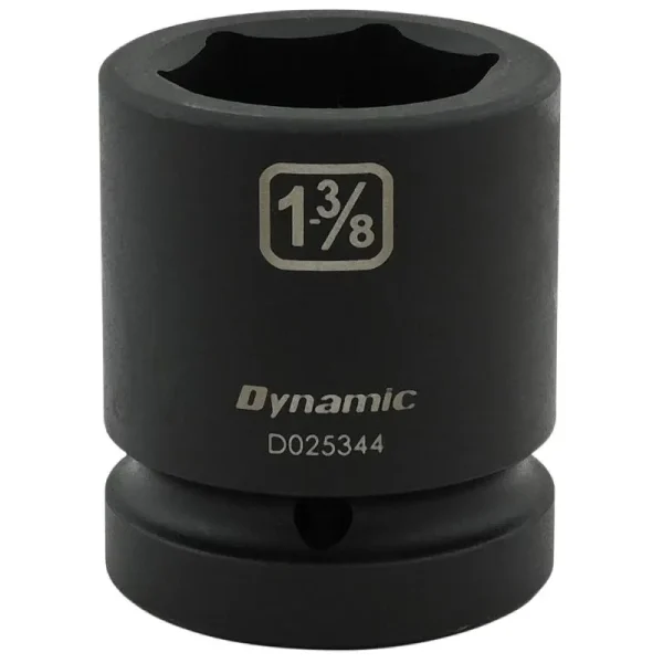 Dynamic Tools 1-3/8in X 1in Drive, 6 Point Standard Length, Impact Socket D025344