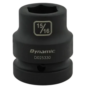 Dynamic Tools 15/16in X 1in Drive, 6 Point Standard Length, Impact Socket D025330