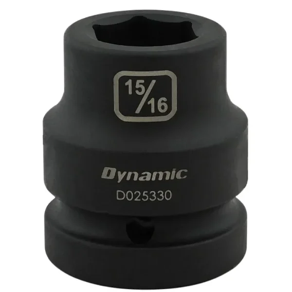 Dynamic Tools 15/16in X 1in Drive, 6 Point Standard Length, Impact Socket D025330