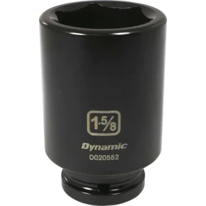 Dynamic Tools 3/4in Drive 6 Point SAE, 1-5/8in Deep Length, Impact Socket D020552