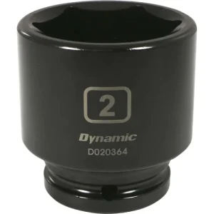 Dynamic Tools 3/4in Drive 6 Point SAE, 2in Standard Length, Impact Socket D020364