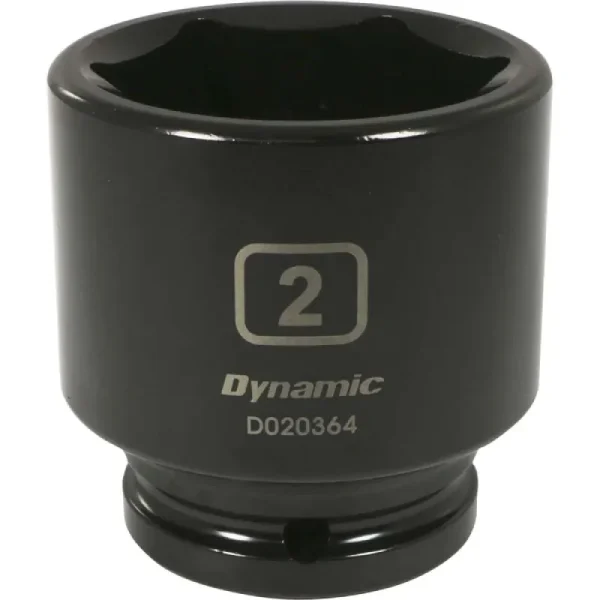 Dynamic Tools 3/4in Drive 6 Point SAE, 2in Standard Length, Impact Socket D020364