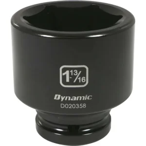 Dynamic Tools 3/4in Drive 6 Point SAE, 1-13/16in Standard Length, Impact Socket D020358