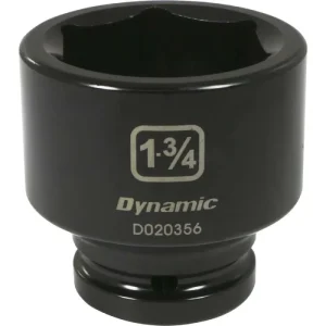 Dynamic Tools 3/4in Drive 6 Point SAE, 1-3/4in Standard Length, Impact Socket D020356