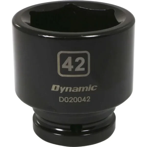Dynamic Tools 3/4in Drive 6 Point Metric, 42mm Standard Length, Impact Socket D020042