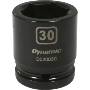 Dynamic Tools 3/4in Drive 6 Point Metric, 30mm Standard Length, Impact Socket D020030