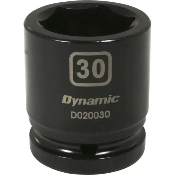 Dynamic Tools 3/4in Drive 6 Point Metric, 30mm Standard Length, Impact Socket D020030