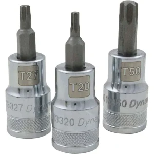 Dynamic Tools 1/2in Drive 7 Piece Standard, Torx Socket Set, T20 – T50 D018016