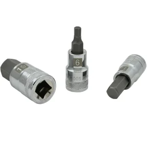 Dynamic Tools 1/2in Drive 7 Piece, Metric Standard, Hex Socket Set, 6mm – 19mm D018014
