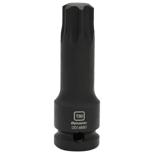 Dynamic Tools 1/2in Drive Torx Hex Head, T80, Bit Impact Socket D014880
