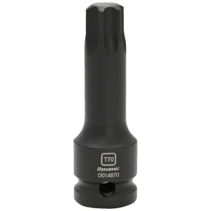 Dynamic Tools 1/2in Drive Torx Hex Head, T70, Bit Impact Socket D014870