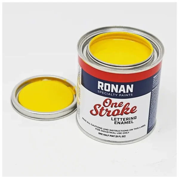 Ronan One Stroke Pin Striping Enamel Golden Yellow Quarter Pint
