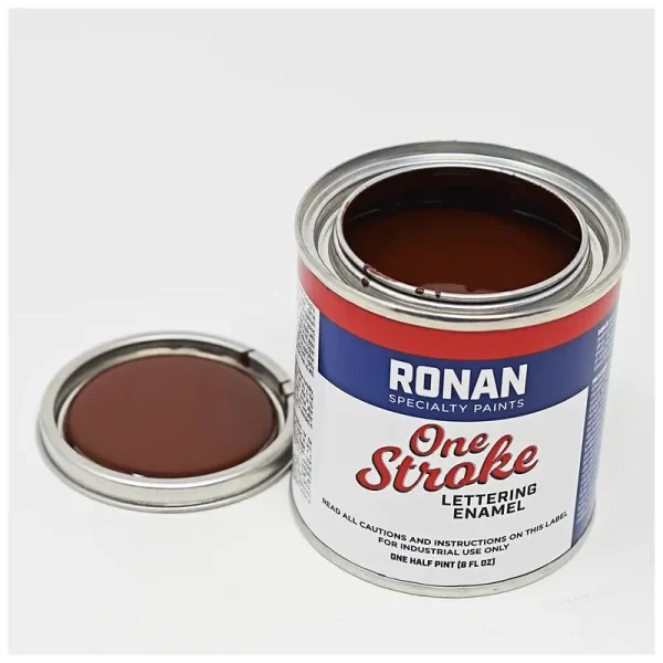 Ronan One Stroke Pin Striping Enamel Medium Brown Quarter Pint