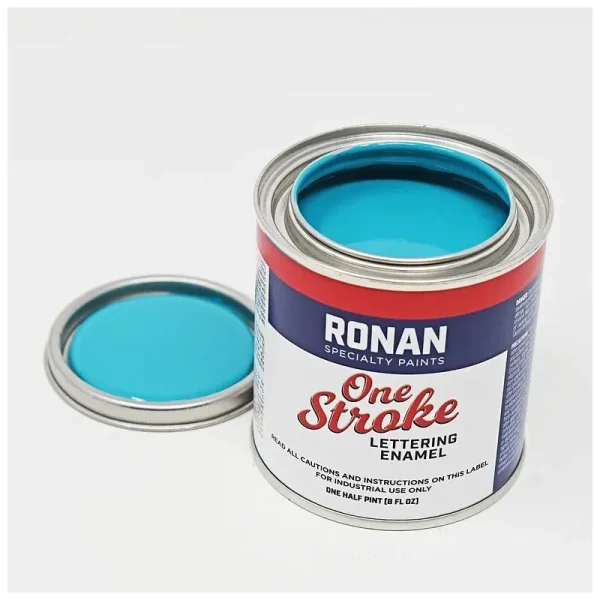 Ronan One Stroke Pin Striping Enamel Teal Quarter Pint