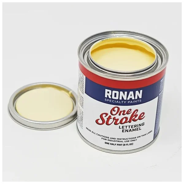 Ronan One Stroke Pin Striping Enamel Ivory Quarter Pint