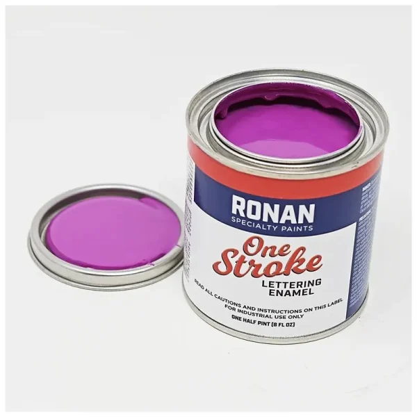 Ronan One Stroke Pin Striping Enamel Process Purple Quarter Pint