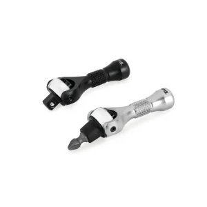 Titan Tools 2 pc. 1/4 in. Drive Nano Ratchet and Ratcheting Bit Driver Set 11332