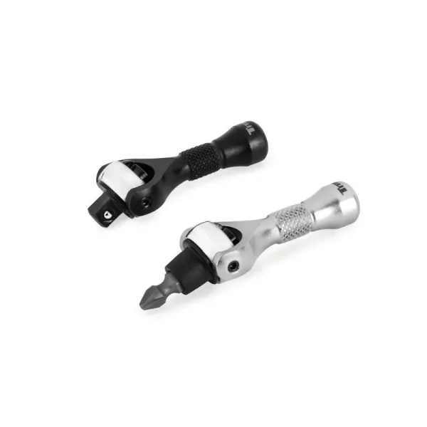 Titan Tools 2 pc. 1/4 in. Drive Nano Ratchet and Ratcheting Bit Driver Set 11332
