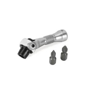 Titan Tools 1/4 in. Drive Nano Ratcheting Swivel Bit Driver 11331