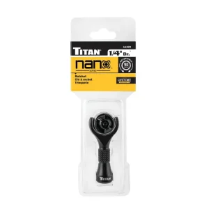 Titan Tools 1/4 in. Drive Nano Swivel Ratchet 11330