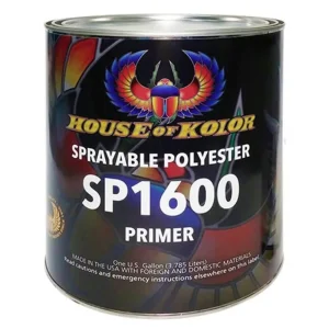House of Kolor Sprayable Polyester Primer Low VOC Gray 1 Gallon HOK-SP1600-G01