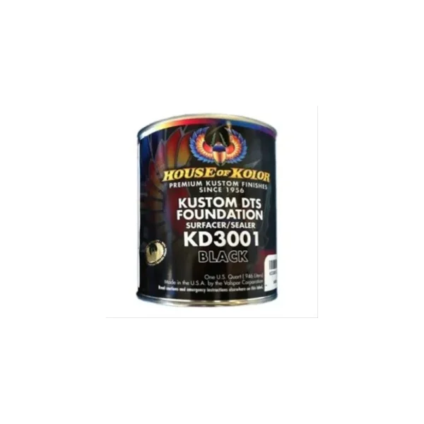 House of Kolor DTS Surfacer/Sealer – Black 1 Qt HOK-KD3001-Q01