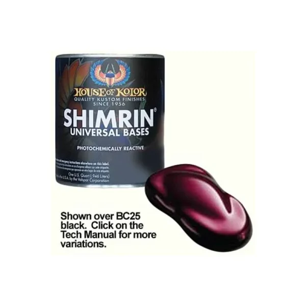 House Of Kolor Shimrin Base Coat Wild Cherry 1 qt HOK-KBC03-Q01 HOK-KBC03-Q01