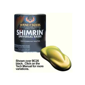 House Of Kolor Shimrin Base Coat Lime Gold 1 qt HOK-KBC02-Q01 HOK-KBC02-Q01