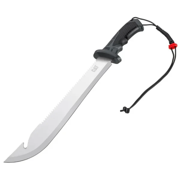 CAT 19in. Straight Machete / Saw With Sheath & Shoulder Strap 980692ECT