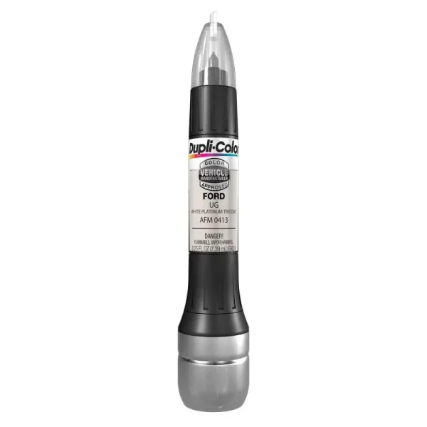 Dupli-Color Scratch Fix All-in-1 Exact-Match Touch Up Paint Pen White Platinum Trico AFM0413