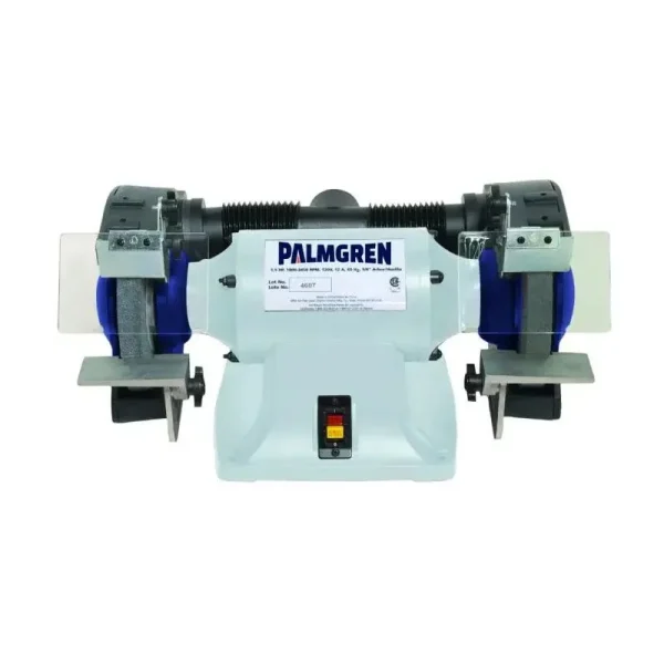 Palmgren 8In. Powergrind 3/4Hp 220/380V 3Ph Grinder W/Dust Collection 9682082
