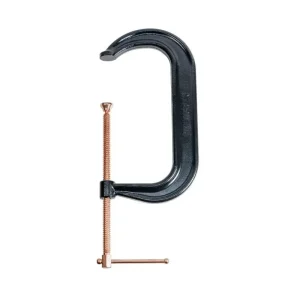 Palmgren 12In. Drop Forged Deep Throat C-Clamp W/ Copper Spindle (400 Series) 9629523